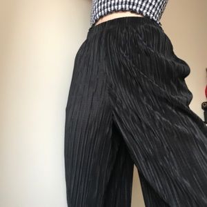 TOPSHOP Black Satin crepe trousers/ culottes